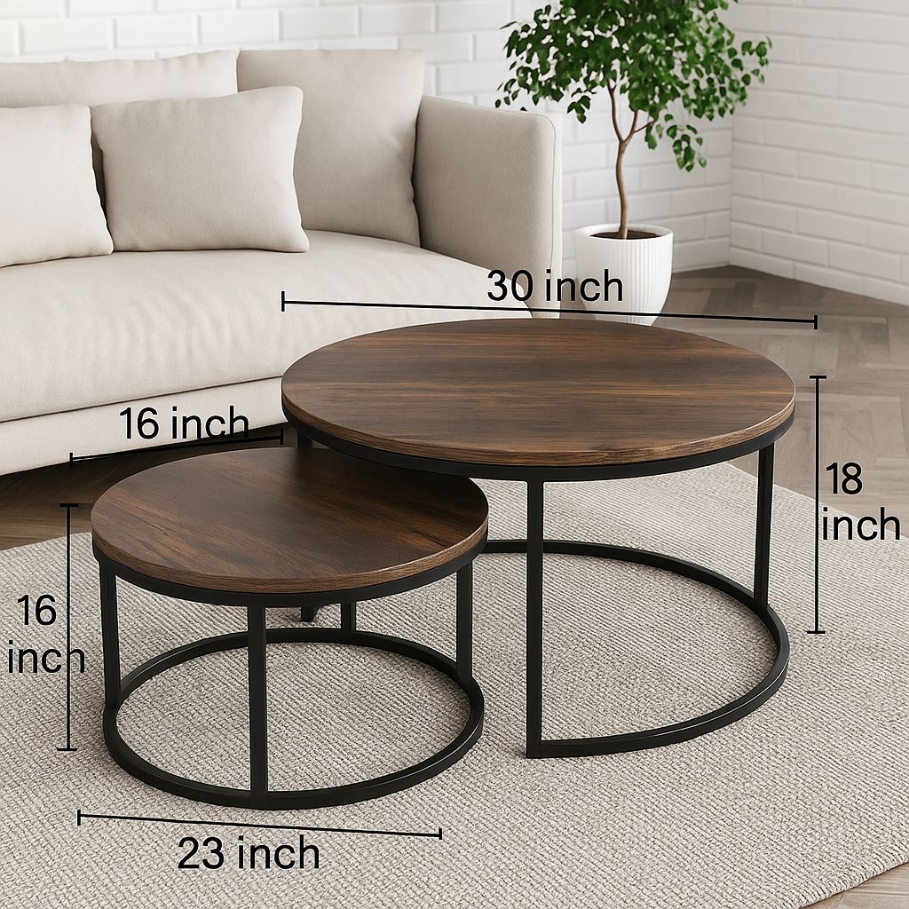 Maywood Nesting Living Loung Drawing Room Centre Tables (Set of 2)
