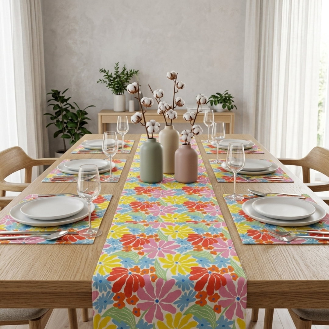 Aloria Table Runner &amp; Mats Set