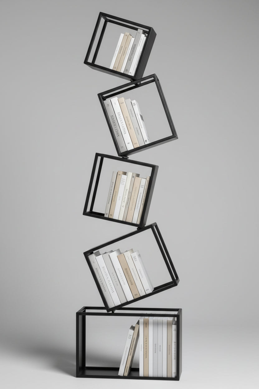 Stairs of Soul Vertical Open Storage Living Bedroom Bookcase Rack