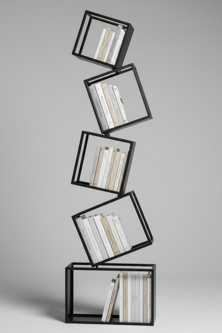 Stairs of Soul Vertical Open Storage Living Bedroom Bookcase Rack