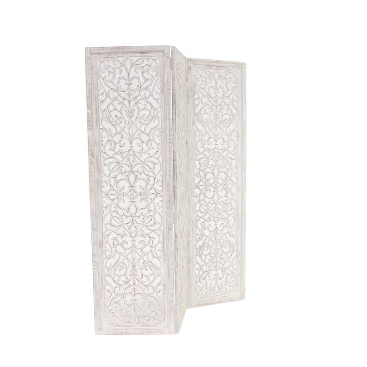 Allium Hinged Foldable Floral Partition Room Divider Screen | Furniture | Waseeh Pakistan