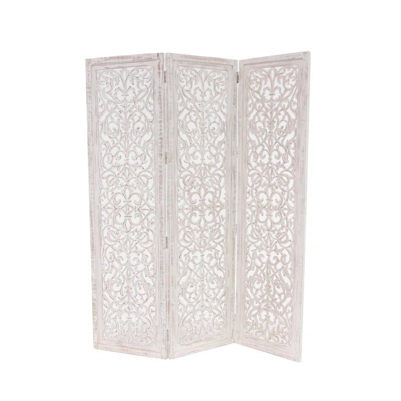 Allium Hinged Foldable Floral Partition Room Divider Screen | Furniture | Waseeh Pakistan