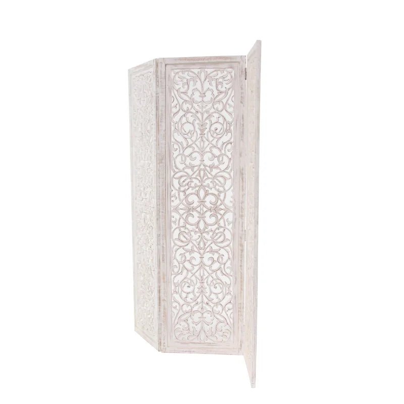 Allium Hinged Foldable Floral Partition Room Divider Screen | Furniture | Waseeh Pakistan