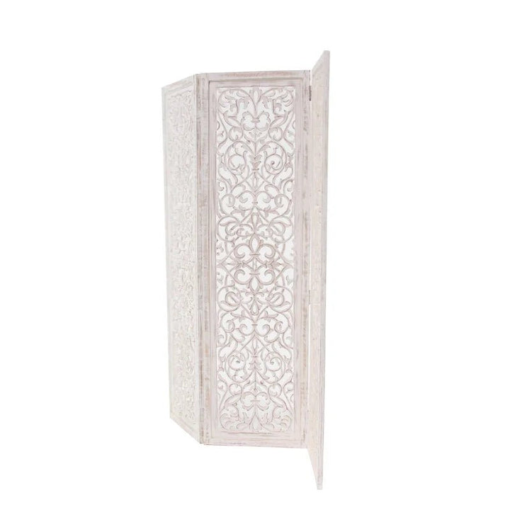 Allium Hinged Foldable Floral Partition Room Divider Screen | Furniture | Waseeh Pakistan