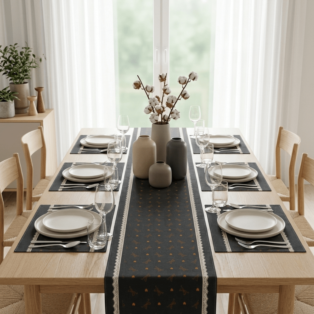 Aloria Table Runner &amp; Mats Set | Home Décor | Waseeh Pakistan