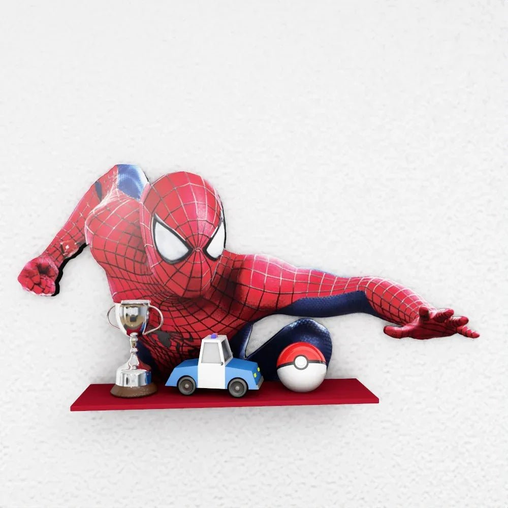 Amazing Spiderman Marvel Kids Bedroom Organizer Floating Shelve Decor | Furniture | Waseeh Pakistan