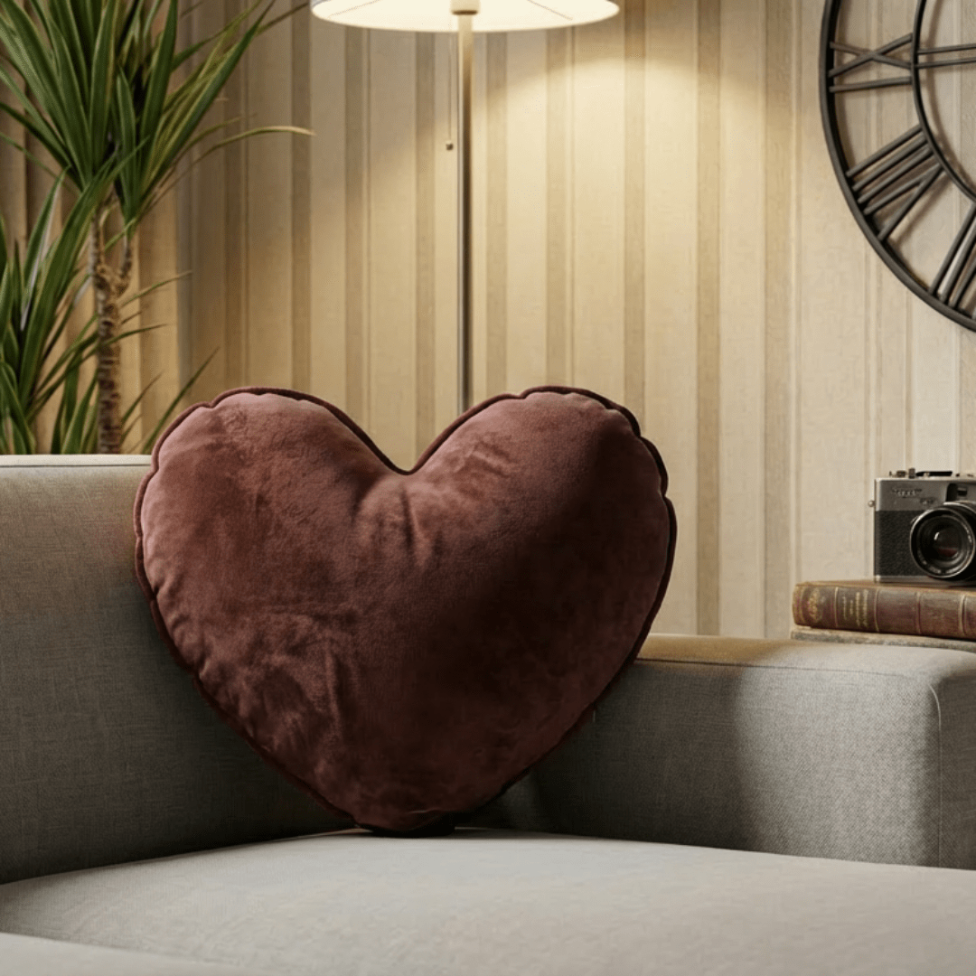 Amora Heart Velvet Filled Cushions | Home Décor | Waseeh Pakistan
