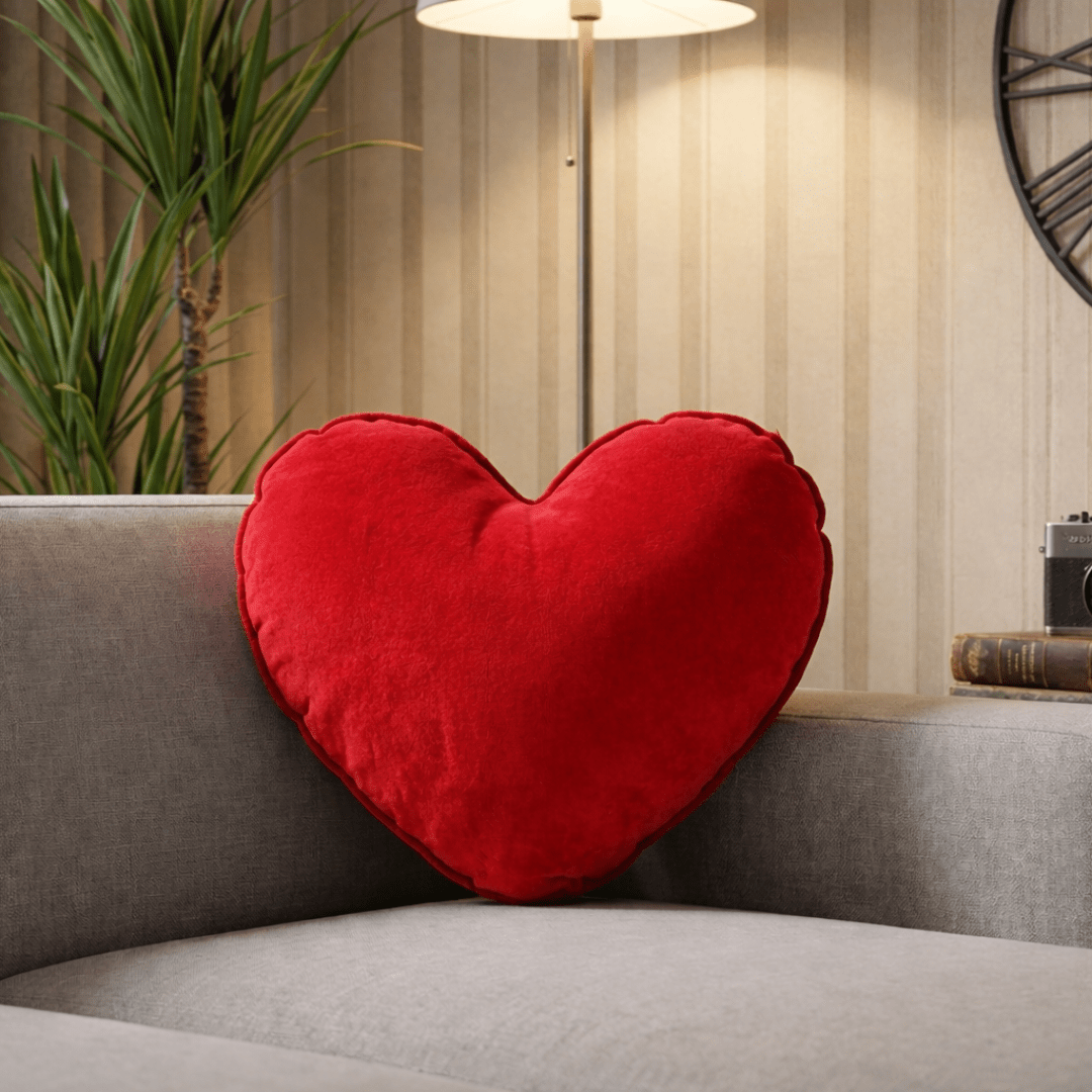 Amora Heart Velvet Filled Cushions | Home Décor | Waseeh Pakistan