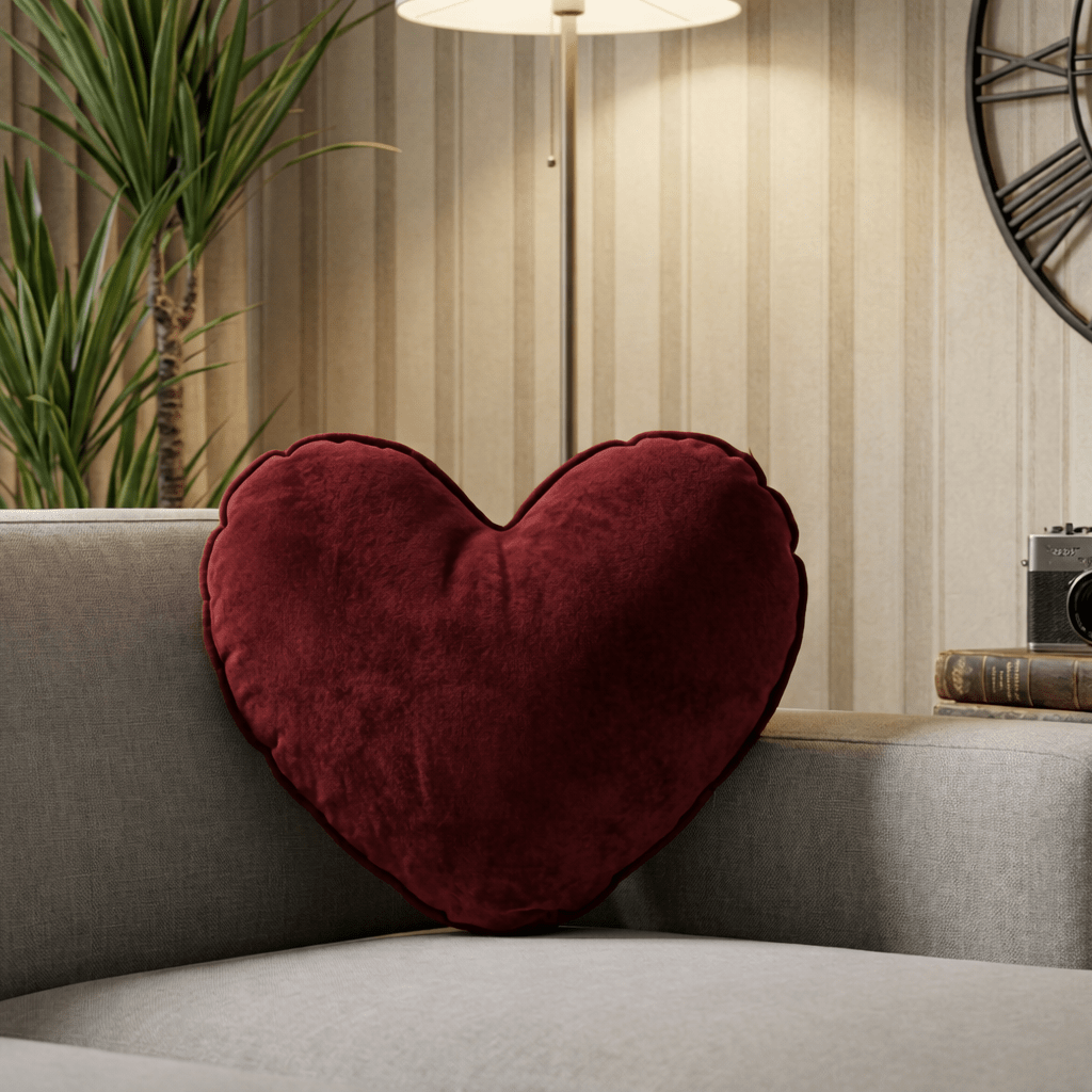 Amora Heart Velvet Filled Cushions | Home Décor | Waseeh Pakistan