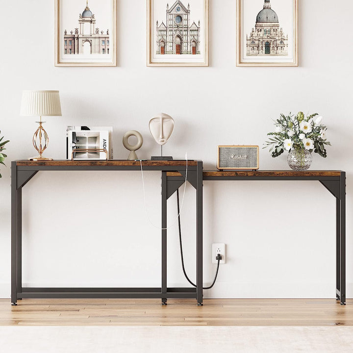 Amyove Nesting Console Narrow Long Entryway Table (Set of 2) | Not Sale FB | Waseeh Pakistan