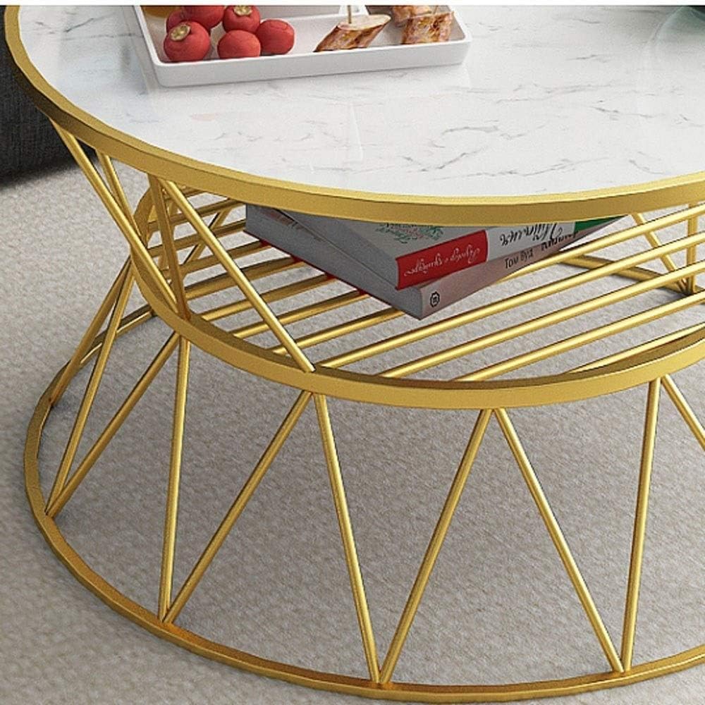 Anamino Modern Round Metal Coffee Living Lounge Center Table | Furniture | Waseeh Pakistan