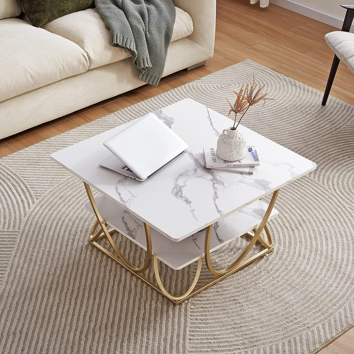 Andi Gold Metal Coffee Modern Living Lounge Center Table | Furniture | Waseeh Pakistan
