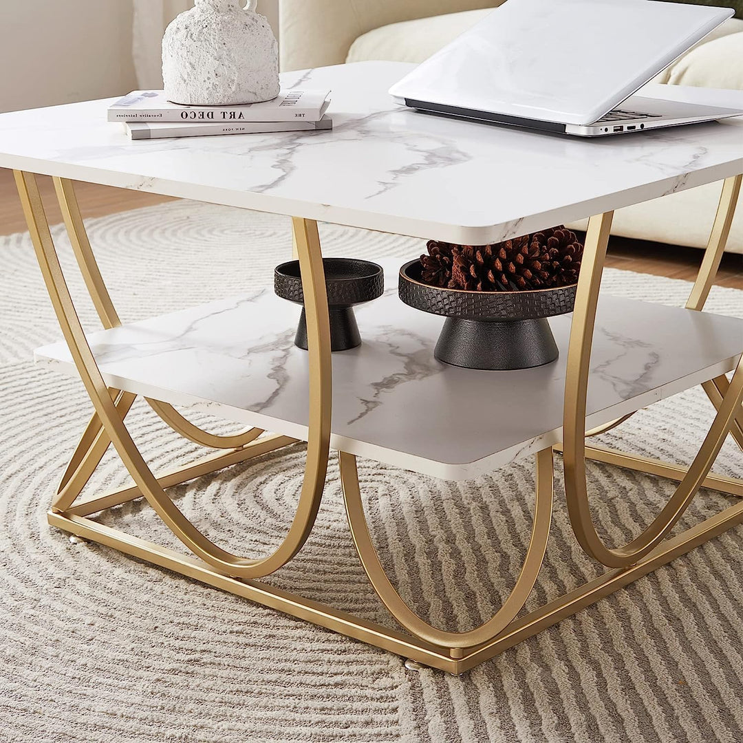 Andi Gold Metal Coffee Modern Living Lounge Center Table | Furniture | Waseeh Pakistan