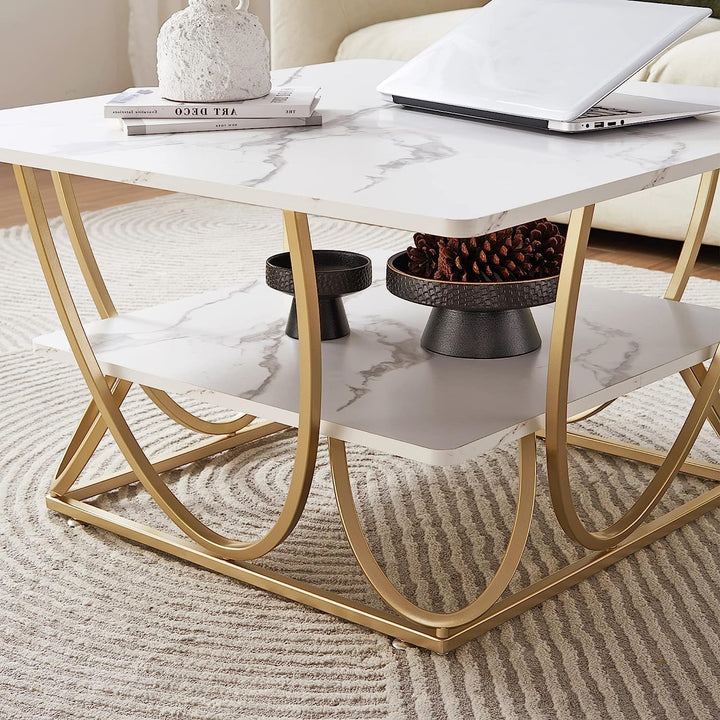 Andi Gold Metal Coffee Modern Living Lounge Center Table | Furniture | Waseeh Pakistan