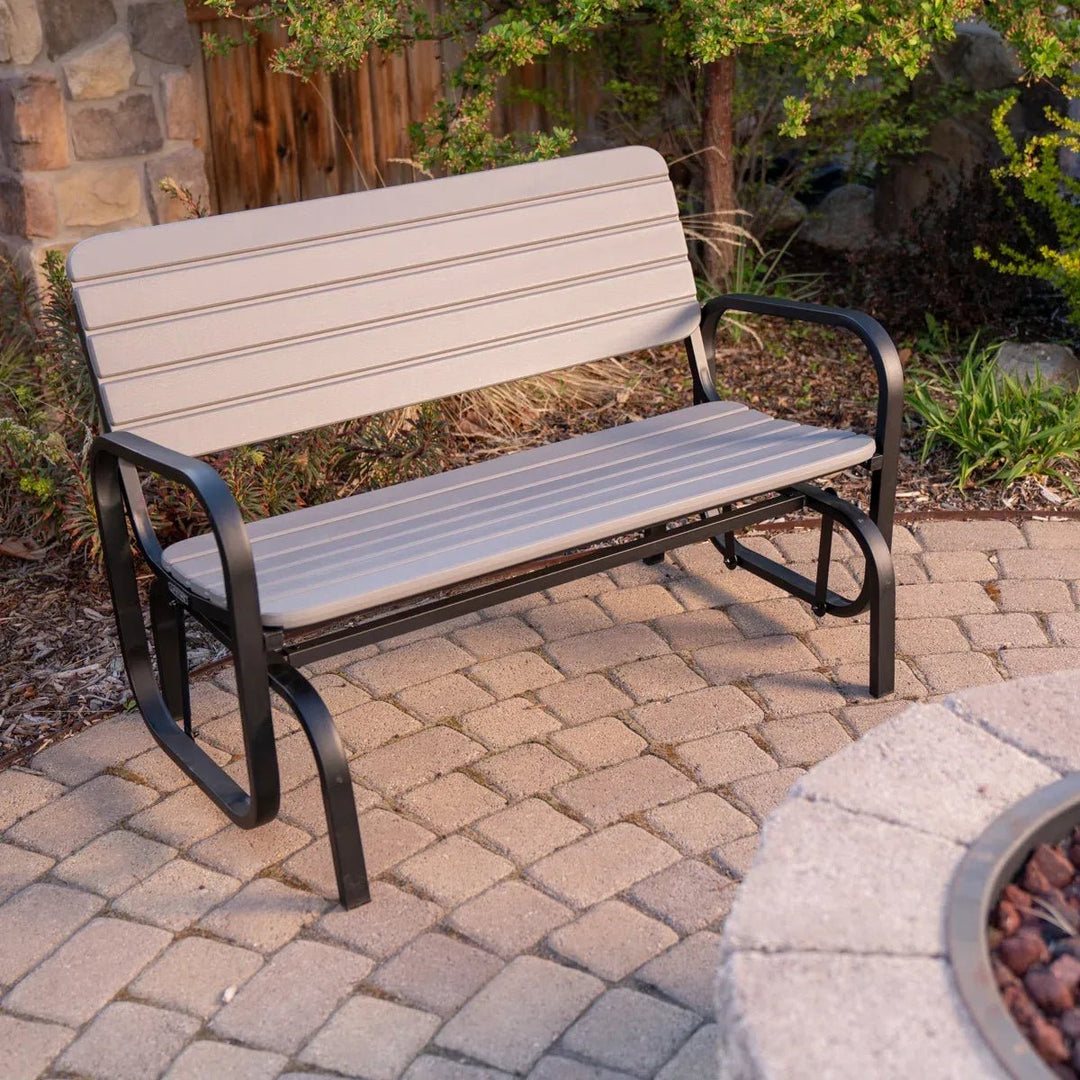 Angelyna Outdoor Lawn Park Gliding Metal Bench | Furniture | Waseeh Pakistan