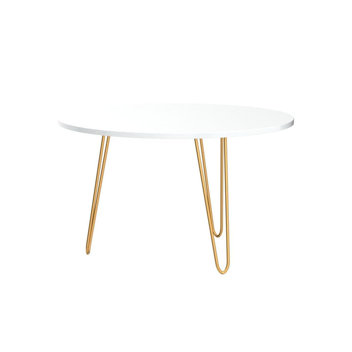 Anikaa Living Room Lounge Coffee Center Hairpin Legs Table mdf marble white | Furniture | Waseeh Pakistan