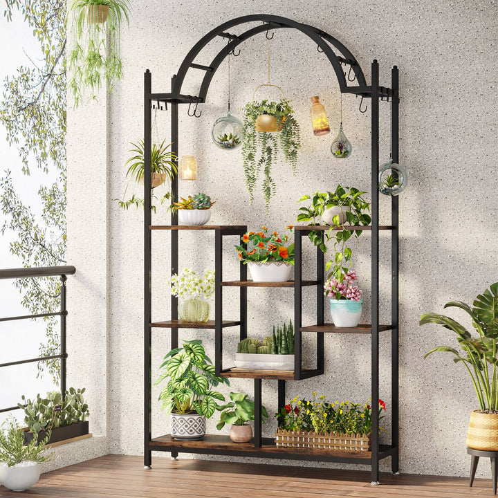 Arcolo Flower Stands with Hanging Hooks Rack | Furniture | Waseeh Pakistan