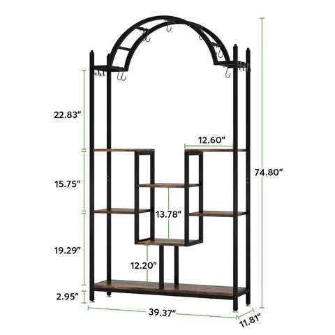 Arcolo Flower Stands with Hanging Hooks Rack | Furniture | Waseeh Pakistan