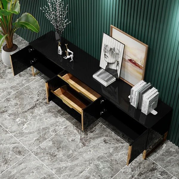 Aro Modern Media LED TV Stand Lounge Console with 2 Drawers | Not Sale FB | Waseeh Pakistan