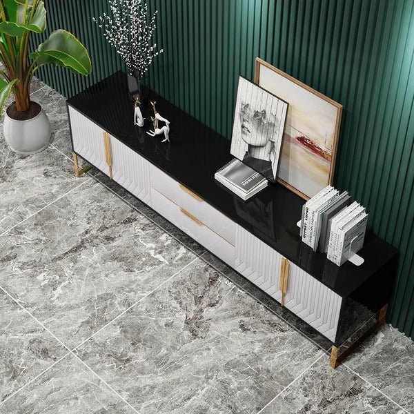 Aro Modern Media LED TV Stand Lounge Console with 2 Drawers | Not Sale FB | Waseeh Pakistan