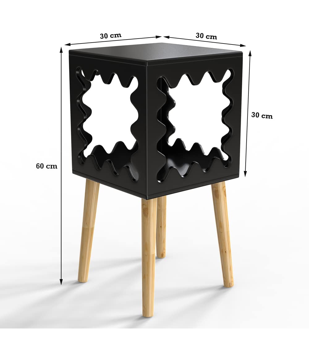 Artistic Square Bookcase Nightstand Side End Table | Furniture | Waseeh Pakistan