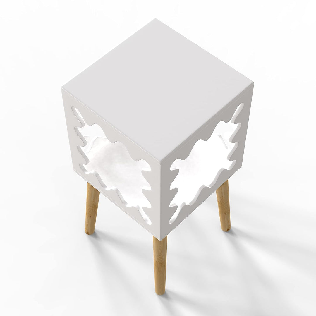 Artistic Square Bookcase Nightstand Side End Table | Furniture | Waseeh Pakistan