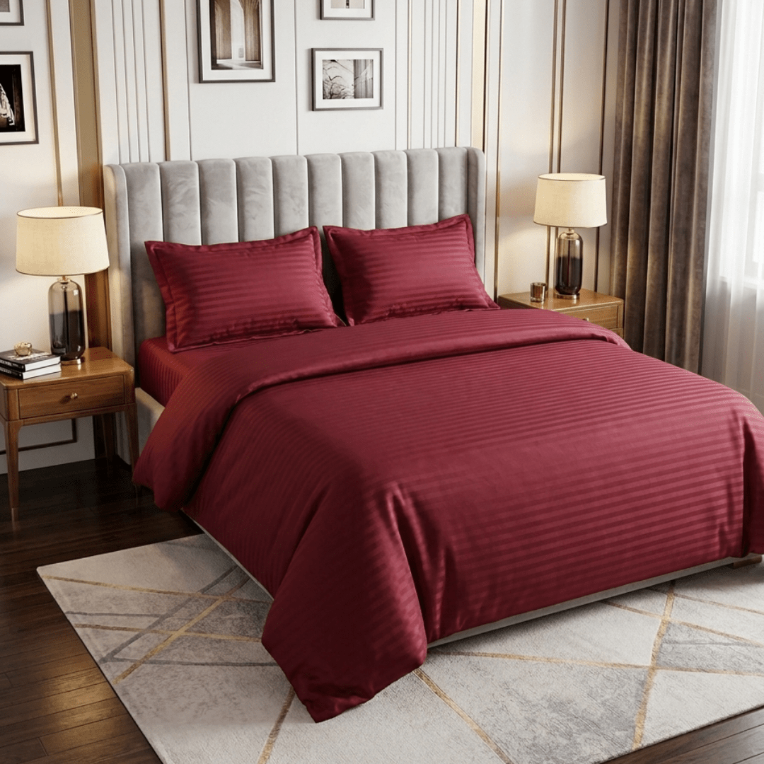 Aurevina Cotton Bedsheets (Set of 3) | Home Décor | Waseeh Pakistan