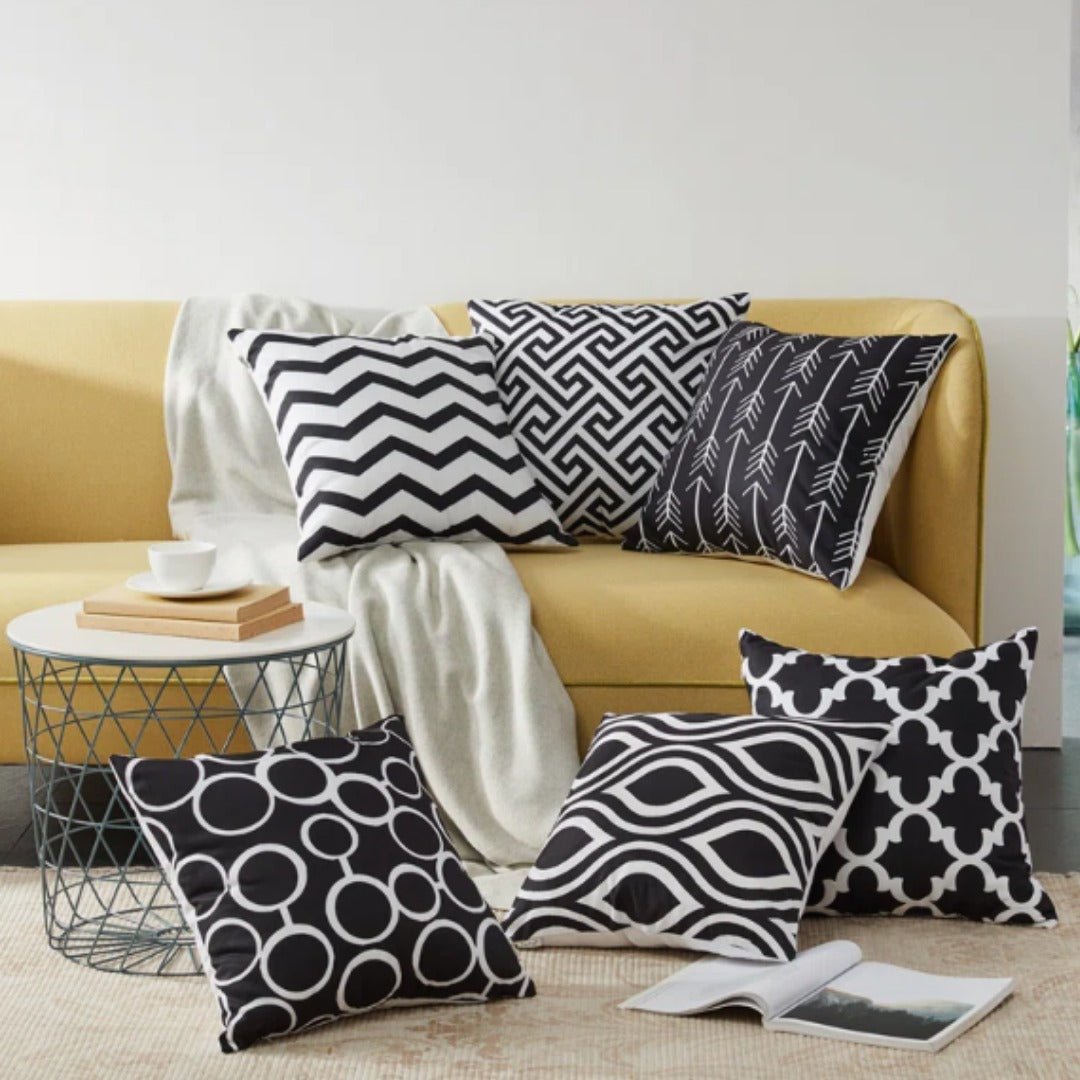 Aurissa geometric Cushion Covers (Set of 6) | Home Décor | Waseeh Pakistan