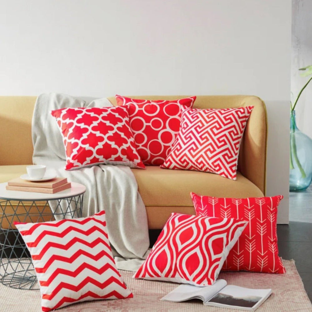 Aurissa geometric Cushion Covers (Set of 6) | Home Décor | Waseeh Pakistan