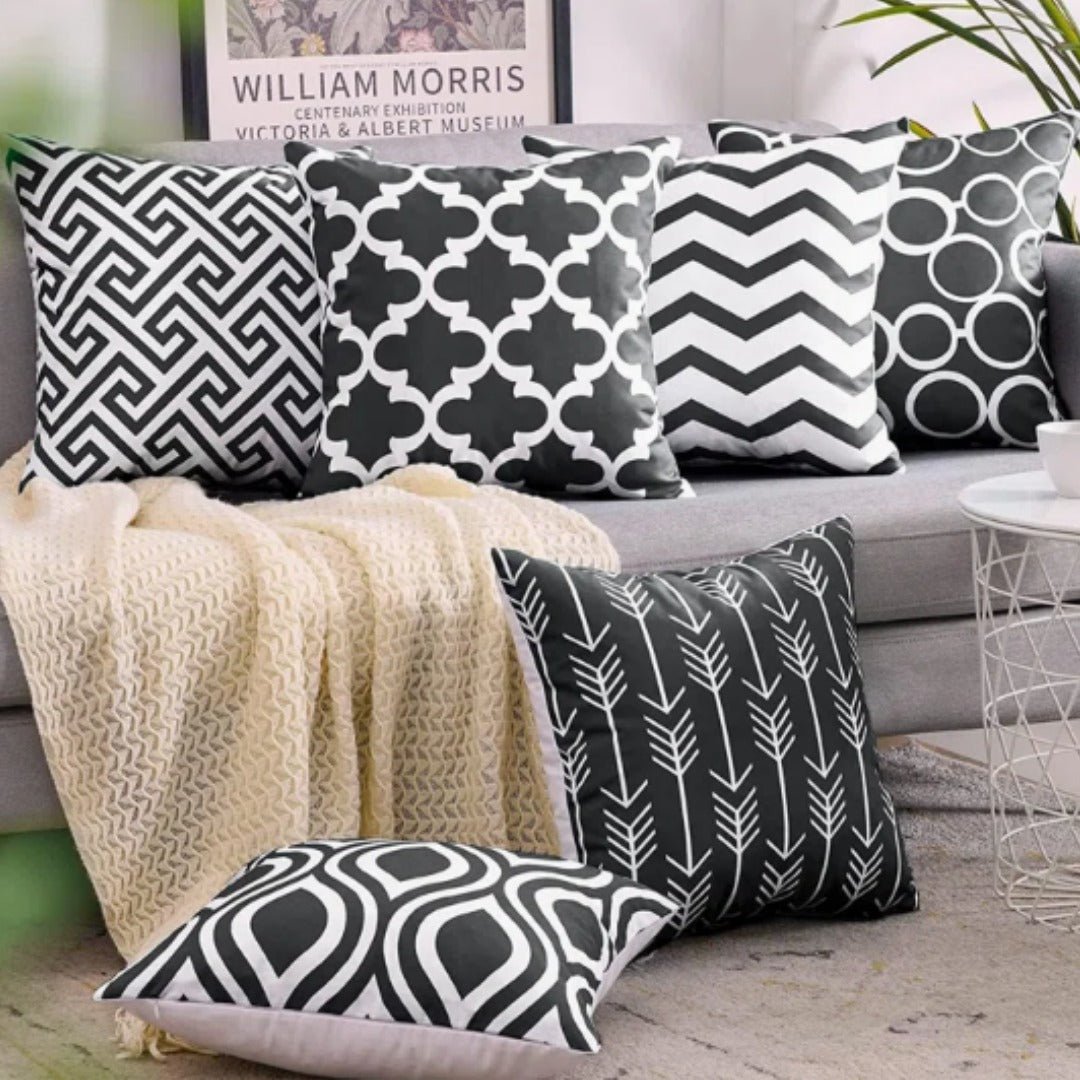 Aurissa geometric Cushion Covers (Set of 6) | Home Décor | Waseeh Pakistan