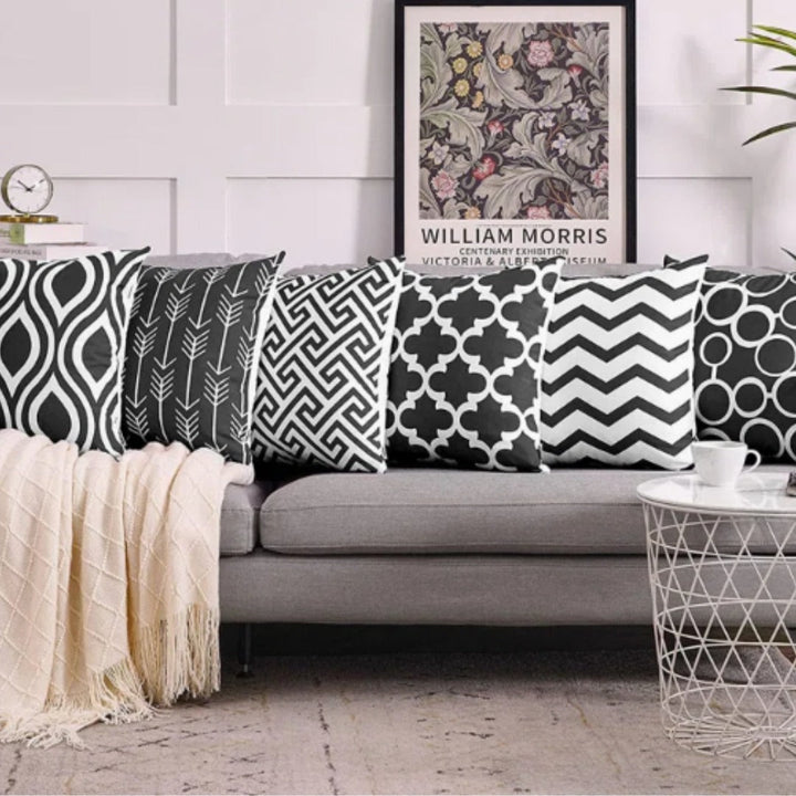 Aurissa geometric Cushion Covers (Set of 6) | Home Décor | Waseeh Pakistan