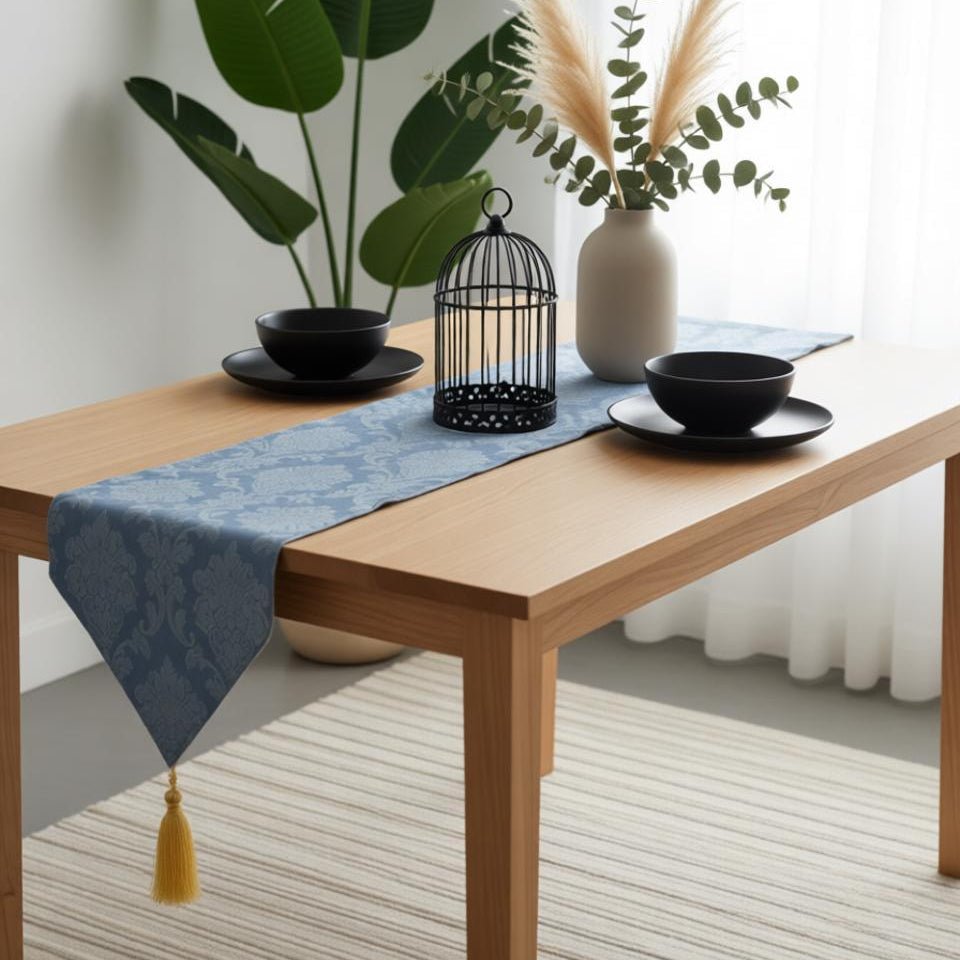 Avenia Table Runner &amp; Mats Set (Shanghai Fabric) | Home Décor | Waseeh Pakistan