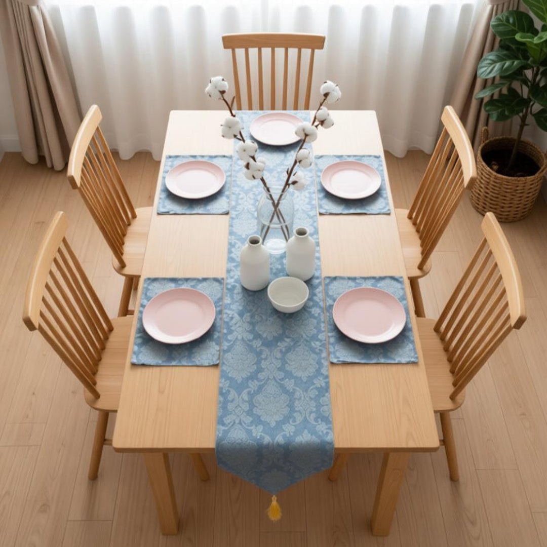 Avenia Table Runner &amp; Mats Set (Shanghai Fabric) | Home Décor | Waseeh Pakistan