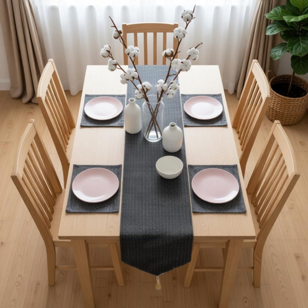 Avenia Table Runner & Mats Set (Shanghai Fabric) | Home Décor | Waseeh Pakistan