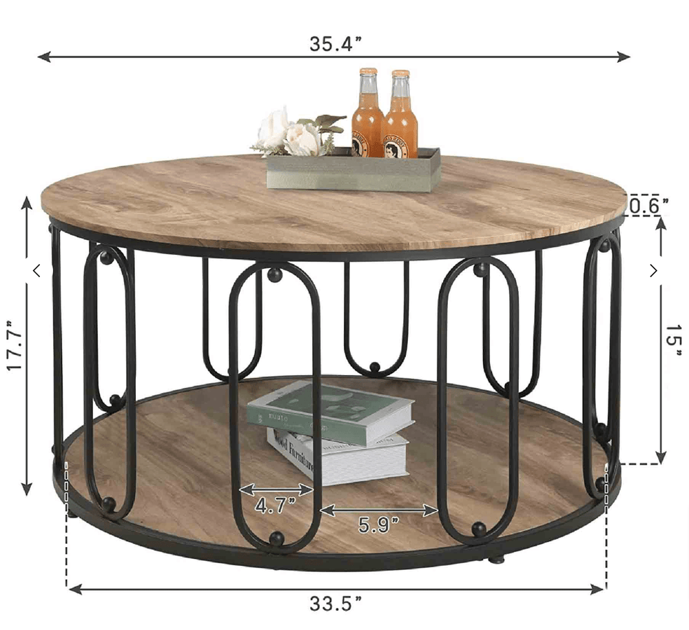 Azona Round Lounge Living Room Center Coffee Table | Furniture | Waseeh Pakistan