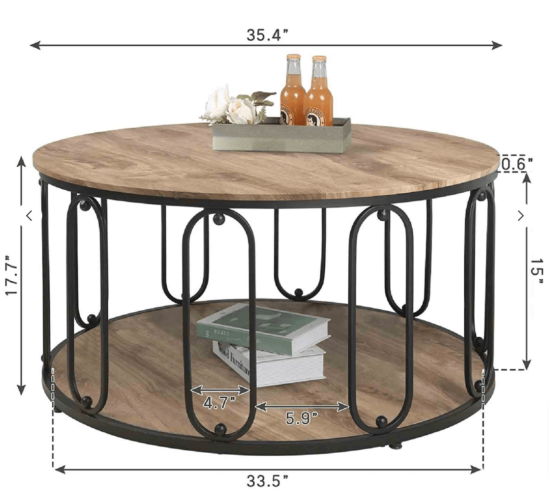 Azona Round Lounge Living Room Center Coffee Table | Furniture | Waseeh Pakistan
