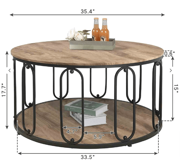 Azona Round Lounge Living Room Center Coffee Table | Furniture | Waseeh Pakistan