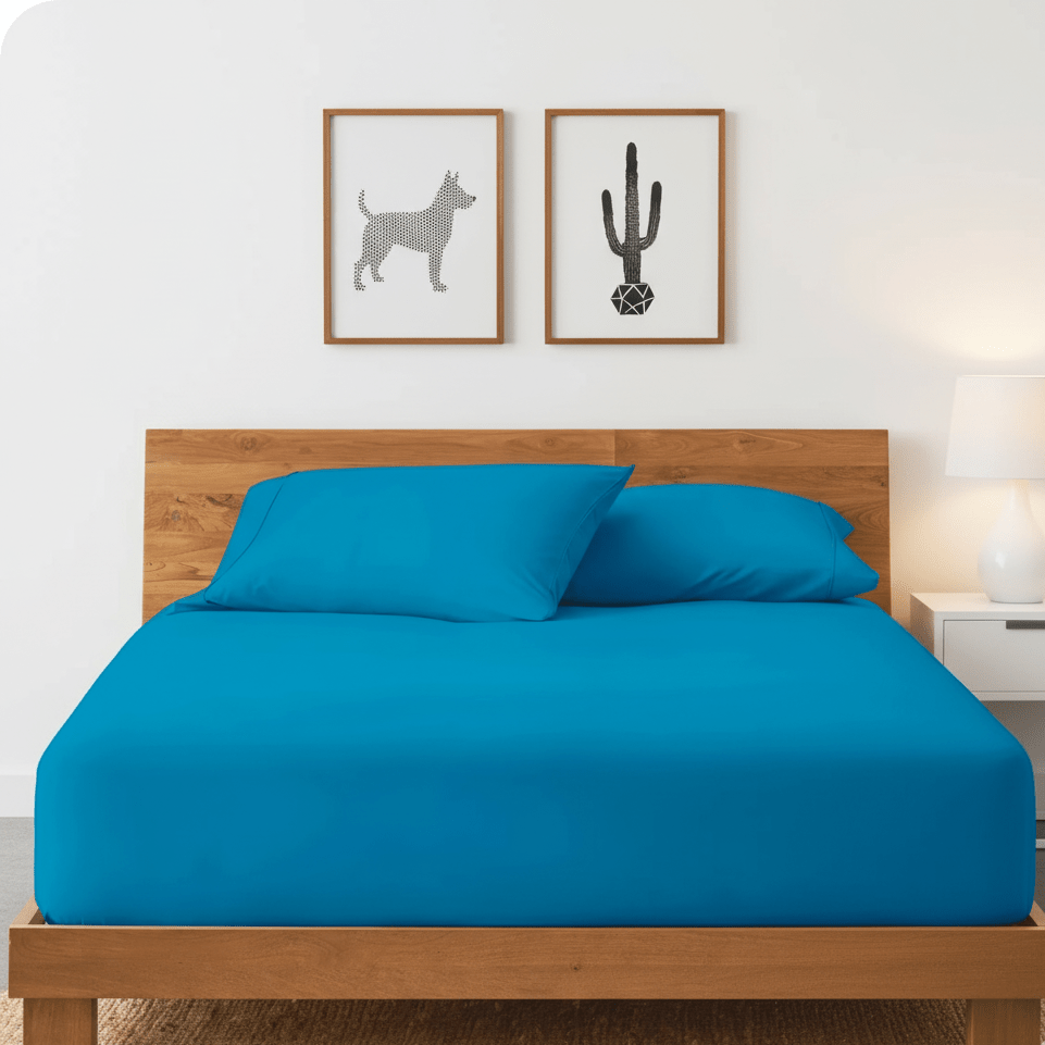 Azoria Tribal Cotton Fitted Bed Sheets (Set of 3) | Home Décor | Waseeh Pakistan