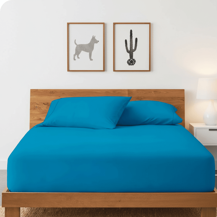 Azoria Tribal Cotton Fitted Bed Sheets (Set of 3) | Home Décor | Waseeh Pakistan
