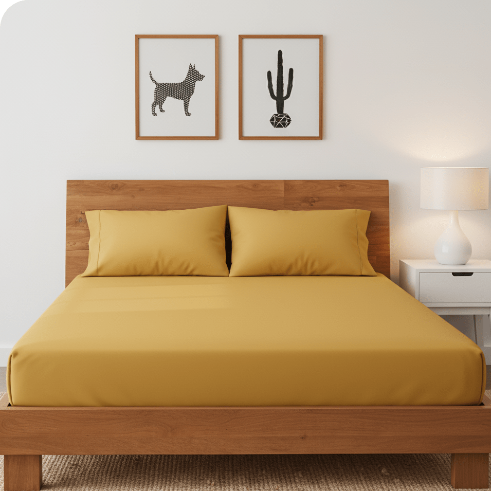 Azoria Tribal Cotton Fitted Bed Sheets (Set of 3) | Home Décor | Waseeh Pakistan
