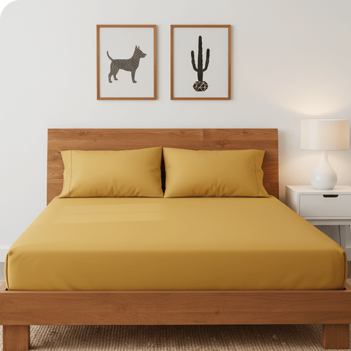 Azoria Tribal Cotton Fitted Bed Sheets (Set of 3) | Home Décor | Waseeh Pakistan