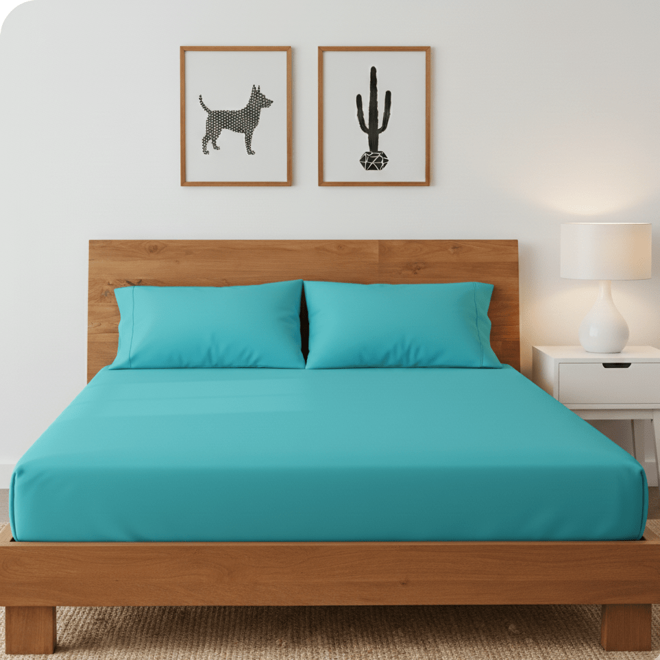 Azoria Tribal Cotton Fitted Bed Sheets (Set of 3) | Home Décor | Waseeh Pakistan