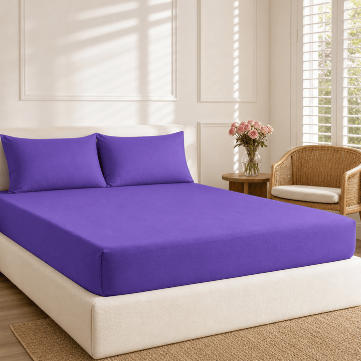 Azoria Tribal Cotton Fitted Bed Sheets (Set of 3) | Home Décor | Waseeh Pakistan