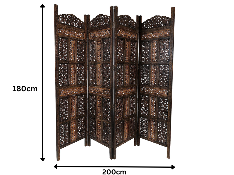 Krizma Partition Jali Separation Walk-in Change Clothes Bedroom Partition (MDF)