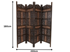 Krizma Partition Jali Separation Walk-in Change Clothes Bedroom Partition (MDF)