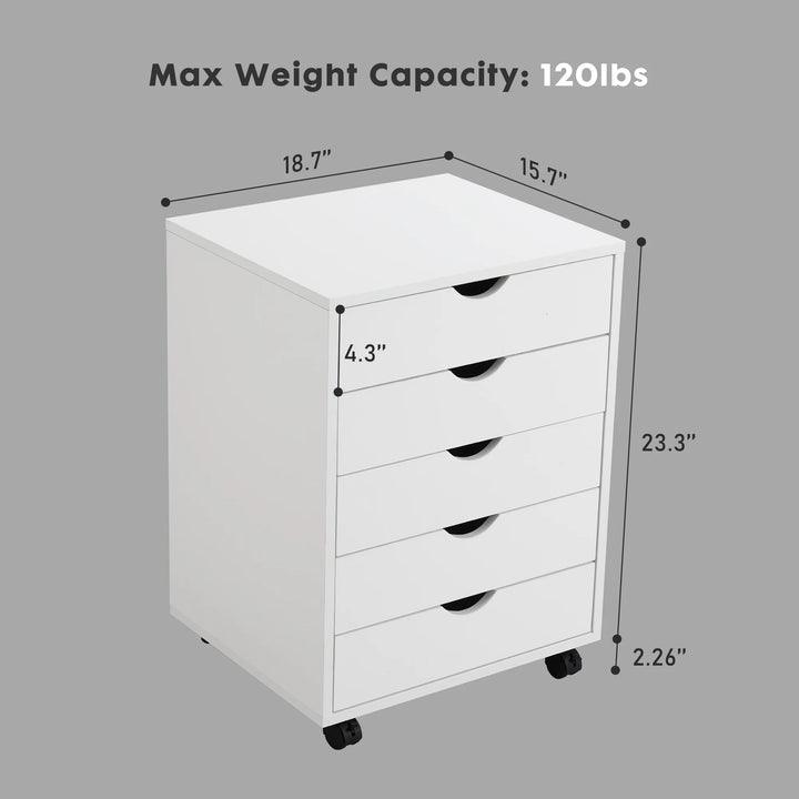 Horshod Storage Cabinet Drawer Dresser Side Trolley Table