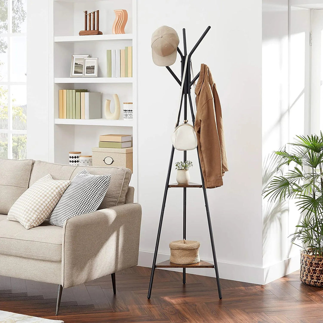Balletic Sturdy Clothe Coat Living Bedroom Organizer Storage Shelve Rack | Furniture | Waseeh Pakistan