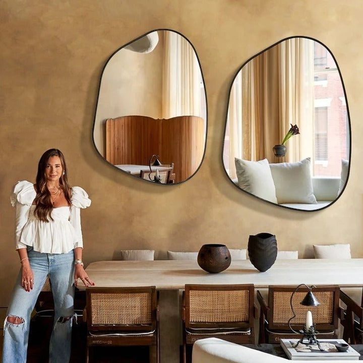 Banheiro Irregular Wall Mounted Hanging Bath Bedroom Hallway Mirror Decor | Home Décor | Waseeh Pakistan