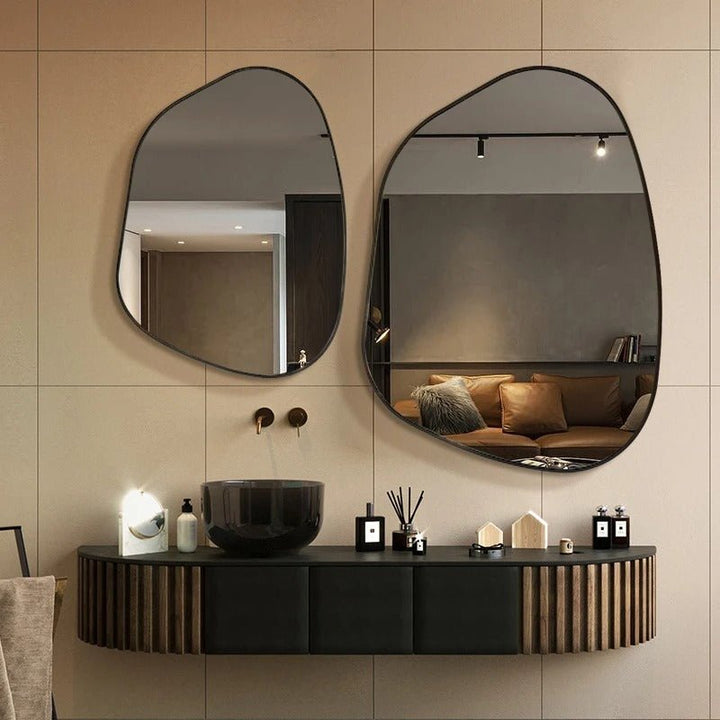 Banheiro Irregular Wall Mounted Hanging Bath Bedroom Hallway Mirror Decor | Home Décor | Waseeh Pakistan