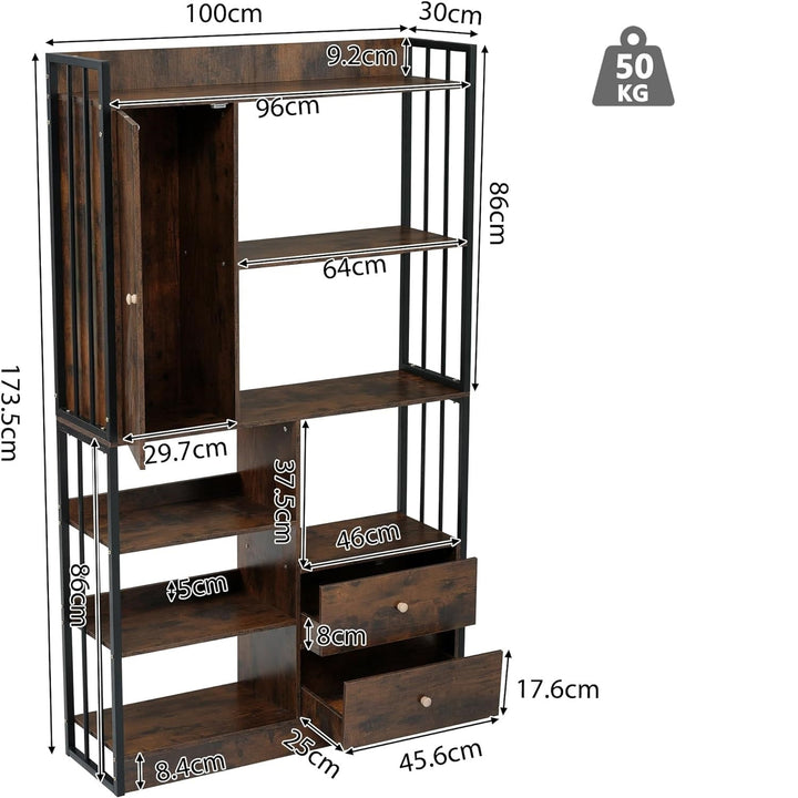Becag Living Lounge Drawing Room Bookcase Organizer Rack | Furniture | Waseeh Pakistan